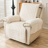 ComfortGuard - Padded Microfiber Armchair Cover with Storage