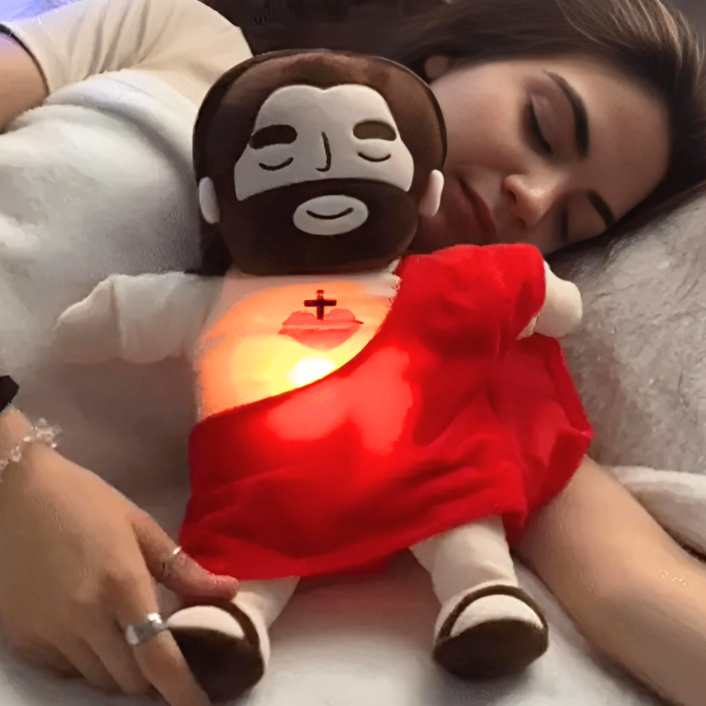 Comforting Jesus Plush Toy - Soothing Sleep Aid for Kids