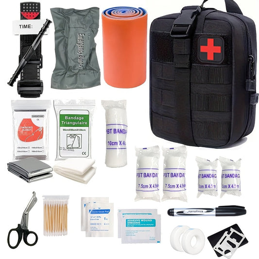 Complete First Aid Kit with Tourniquet for Outdoor Adventures 1