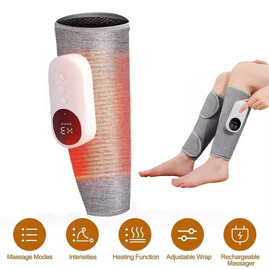 Cordless Air Compression Calf Massager with Heat 6