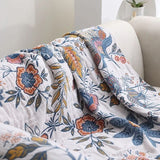 CottonBloom Reversible Floral Blanket for Cozy Living