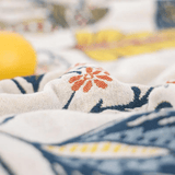 CottonBloom Reversible Floral Blanket for Cozy Living
