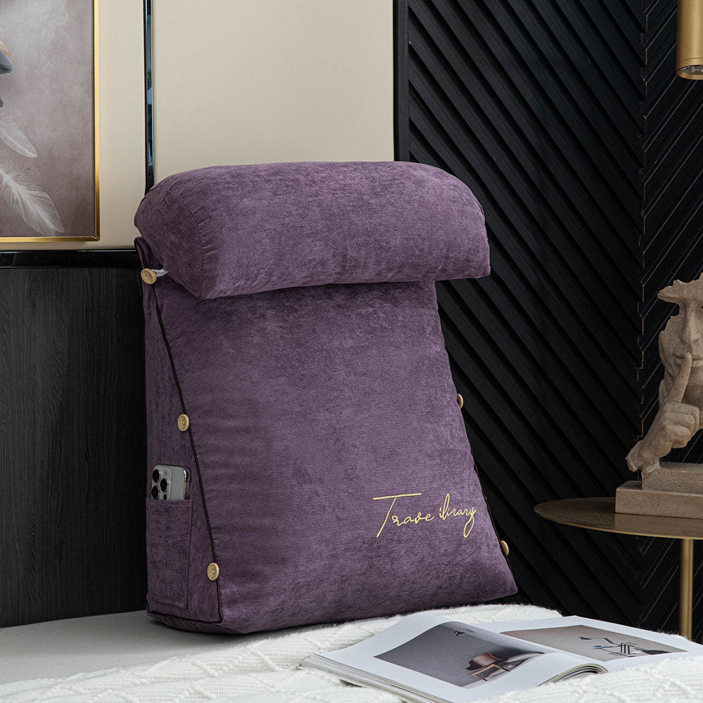 CozyNest - Ergonomic Reading Pillow for Bed & Backrest Comfort
