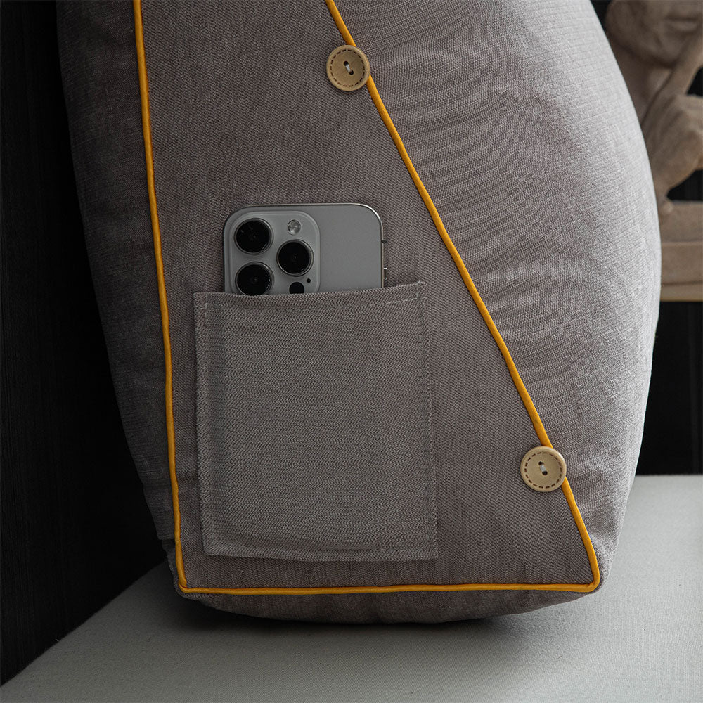 CozyNest - Ergonomic Reading Pillow for Bed & Backrest Comfort