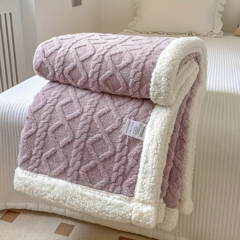 CozyNest - Reversible Sherpa Blanket for Ultimate Comfort