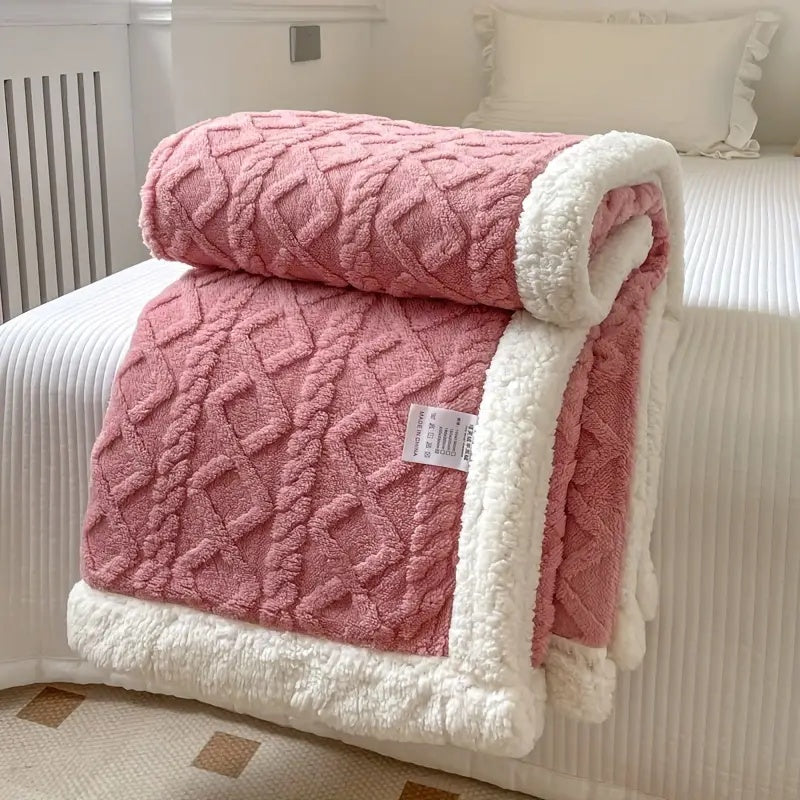 CozyNest - Reversible Sherpa Blanket for Ultimate Comfort