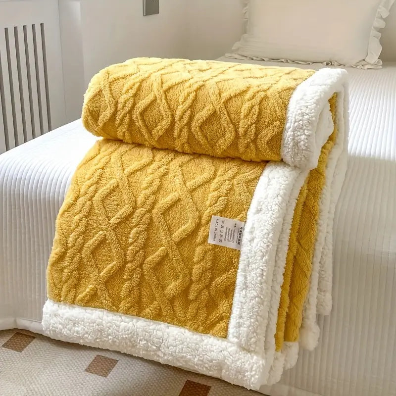 CozyNest - Reversible Sherpa Blanket for Ultimate Comfort