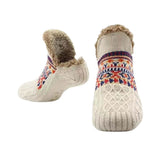Cozy Grip Socks - Fleece-Lined Non-Slip Warmth for Home