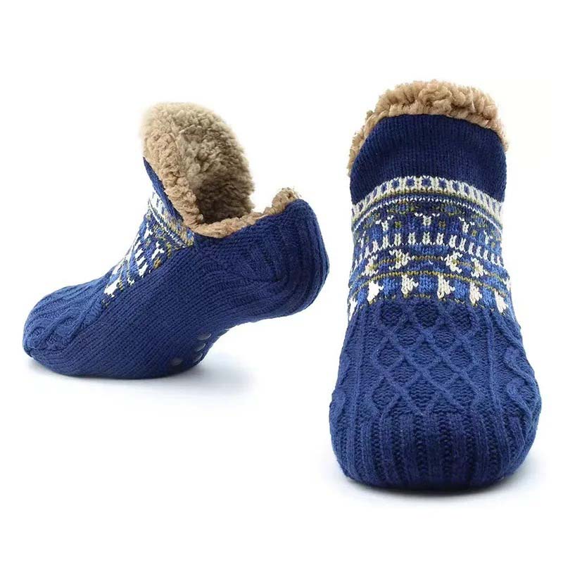 Cozy Grip Socks - Fleece-Lined Non-Slip Warmth for Home