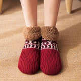 Cozy Grip Socks - Fleece-Lined Non-Slip Warmth for Home