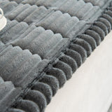Cozy Home - Plush Pleated Edges Sofa Cover for Comfort