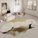 Cozy Modern Abstract Area Rug - Soft Non-Slip Carpet for Home
