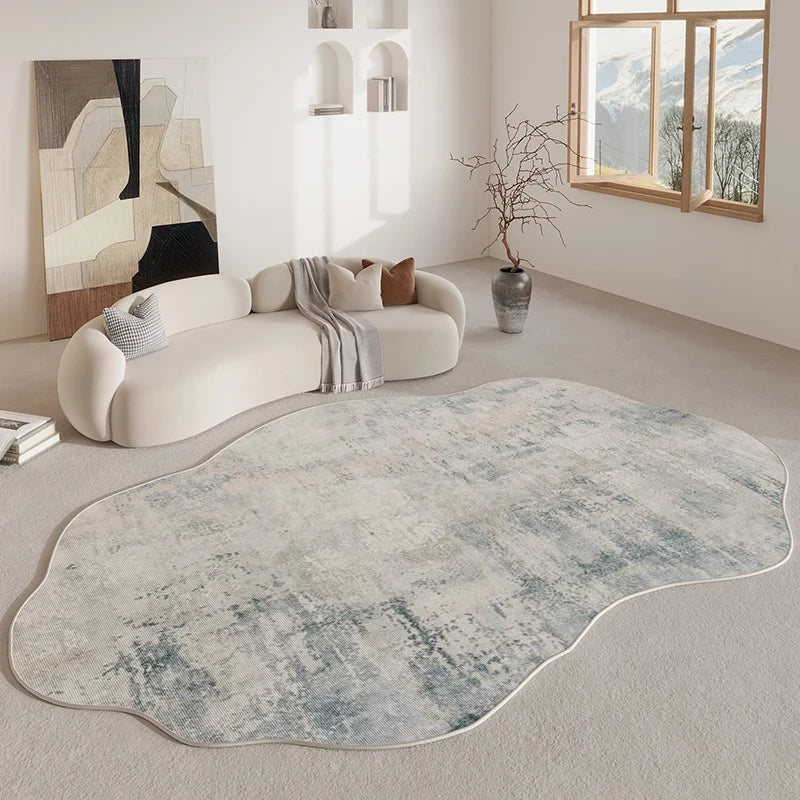 Cozy Modern Abstract Area Rug - Soft Non-Slip Carpet for Home