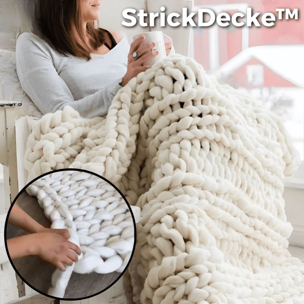 Creative Knit Blanket DIY Kit - 100% Animal-Friendly Wool