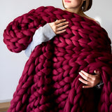 Creative Knit Blanket DIY Kit - 100% Animal-Friendly Wool