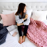 Creative Knit Blanket DIY Kit - 100% Animal-Friendly Wool