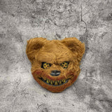 Creepy Plush Halloween Mask - Black Monster Design