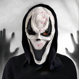 Creepy Skull Mask - Full Head Halloween Design with Hood