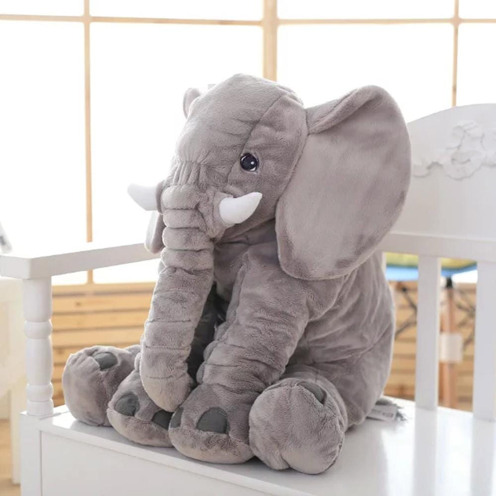 Cuddly Jumbo Elephant Plush Toy - Soft 60cm Pillow for Kids