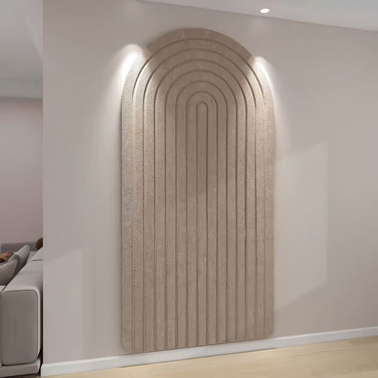 Curved Felt Pinboard - Stylish Wall Organizer with Self-Adhesive Mounting