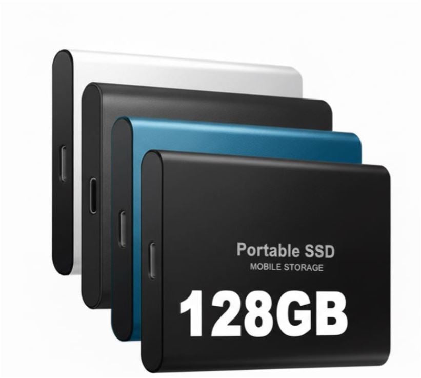 DataSprint 128GB Portable SSD Drive - 1050 MB/s High-Speed External Storage