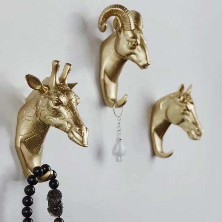 Decorative Animal Wall Hooks - Stylish Key Holder for Wall