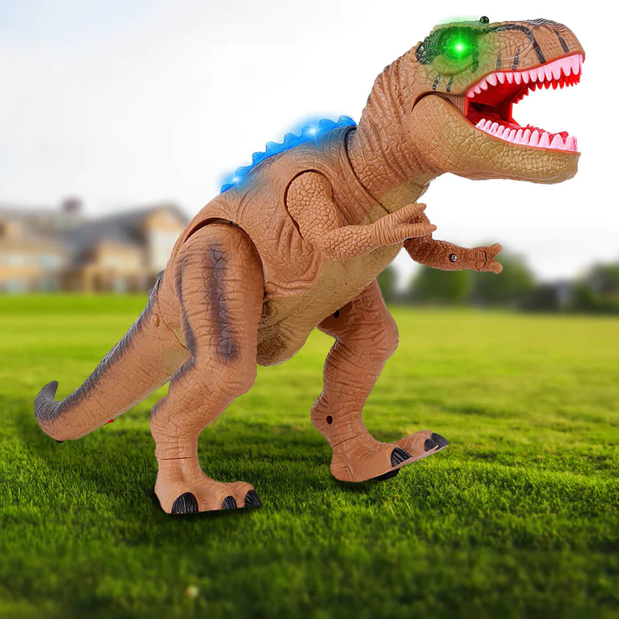 DinoRover - Remote Control Dinosaur Toy with Walking Action & Roaring Sounds