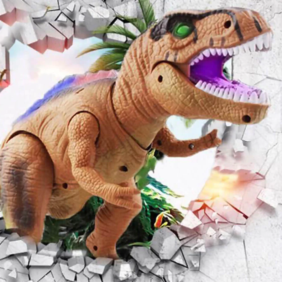 DinoRover - Remote Control Dinosaur Toy with Walking Action & Roaring Sounds
