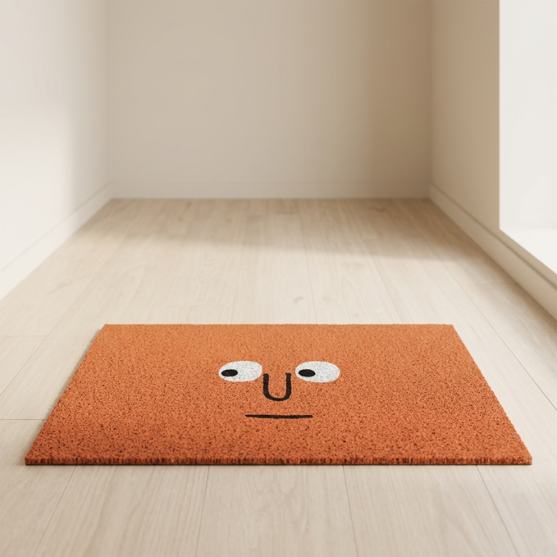 Durable Emoji Design Doormat - Fun Indoor Outdoor Welcome Mat