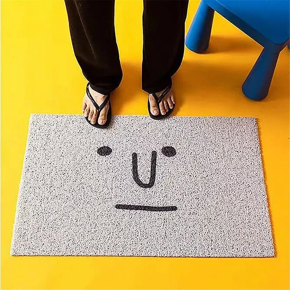 Durable Emoji Design Doormat - Fun Indoor Outdoor Welcome Mat