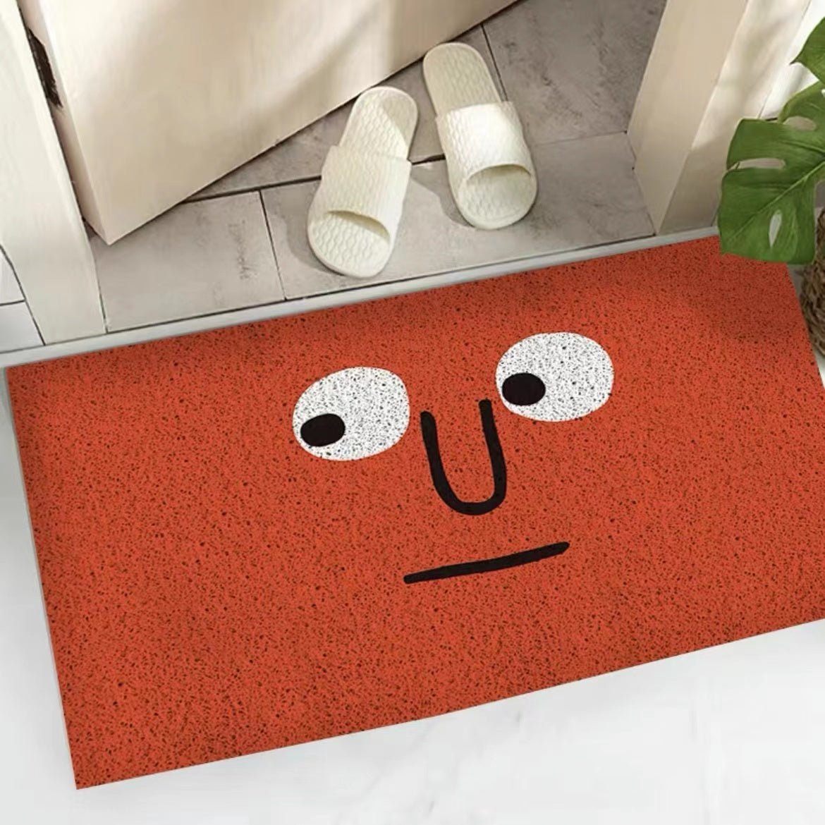 Durable Emoji Design Doormat - Fun Indoor Outdoor Welcome Mat