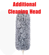 DustReach Telescopic Microfiber Duster - Extra Long 250 cm Reach for Safe Cleaning