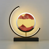 Dynamic Quicksand LED Table Lamp - Modern 3D Art for Bedside or Desk