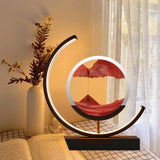 Dynamic Quicksand LED Table Lamp - Modern 3D Art for Bedside or Desk
