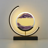 Dynamic Quicksand LED Table Lamp - Modern 3D Art for Bedside or Desk