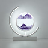 Dynamic Quicksand LED Table Lamp - Modern 3D Art for Bedside or Desk