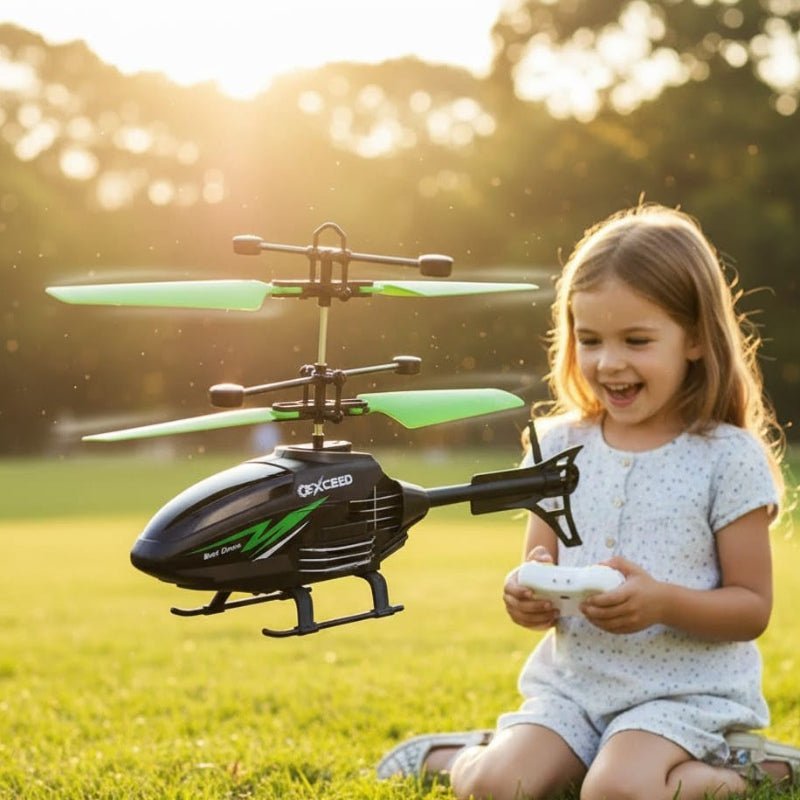 Easy Control Mini Helicopter for Kids - Rechargeable & Stable Flight