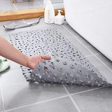 Eco-Friendly Non-Slip Pebble Bath Mat for Safe Relaxation