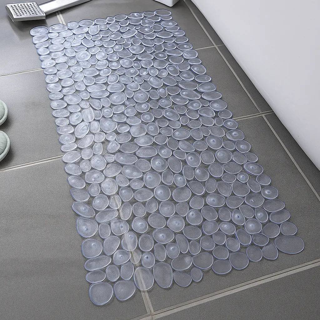Eco-Friendly Non-Slip Pebble Bath Mat for Safe Relaxation