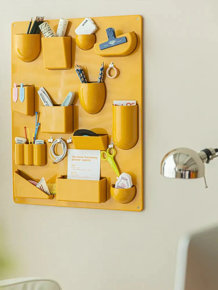 Eco-Friendly Wall Hanging Storage Organizer with Multi-Functional Hooks