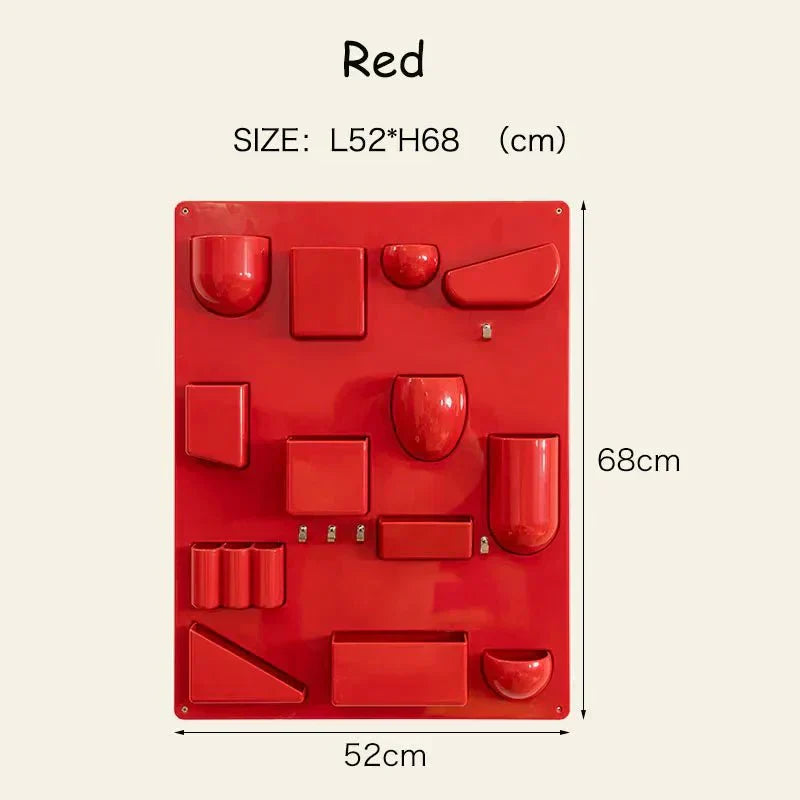 Eco-Friendly Wall Hanging Storage Organizer with Multi-Functional Hooks