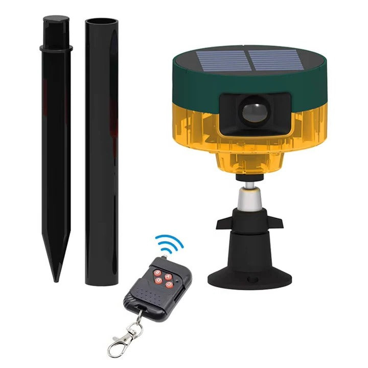 EcoGuard - Solar-Powered 360-Degree Motion-Activated Animal Repeller