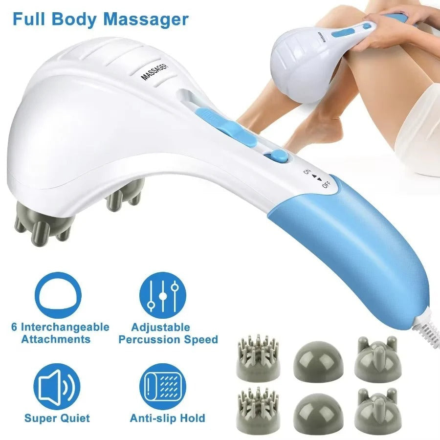 Electric Percussion Massager Dual Head Muscle Relief 1