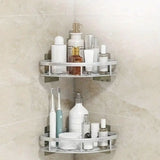 Elegant Aluminum Shower Storage Organizer with Removable Hook