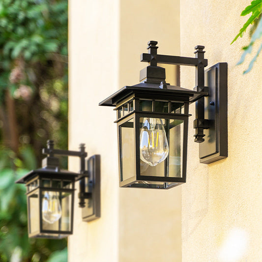 Elegant Outdoor Wall Lantern - Modern Waterproof Garden Light