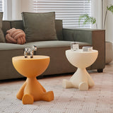 Elegant Round Coffee Table - Timeless Plastic Design for Living Room