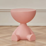 Elegant Round Coffee Table - Timeless Plastic Design for Living Room