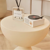 Elegant Round Coffee Table - Timeless Plastic Design for Living Room