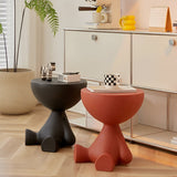 Elegant Round Coffee Table - Timeless Plastic Design for Living Room