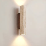 Elegant Travertine Wall Sconce - Modern Up & Down Wall Lighting